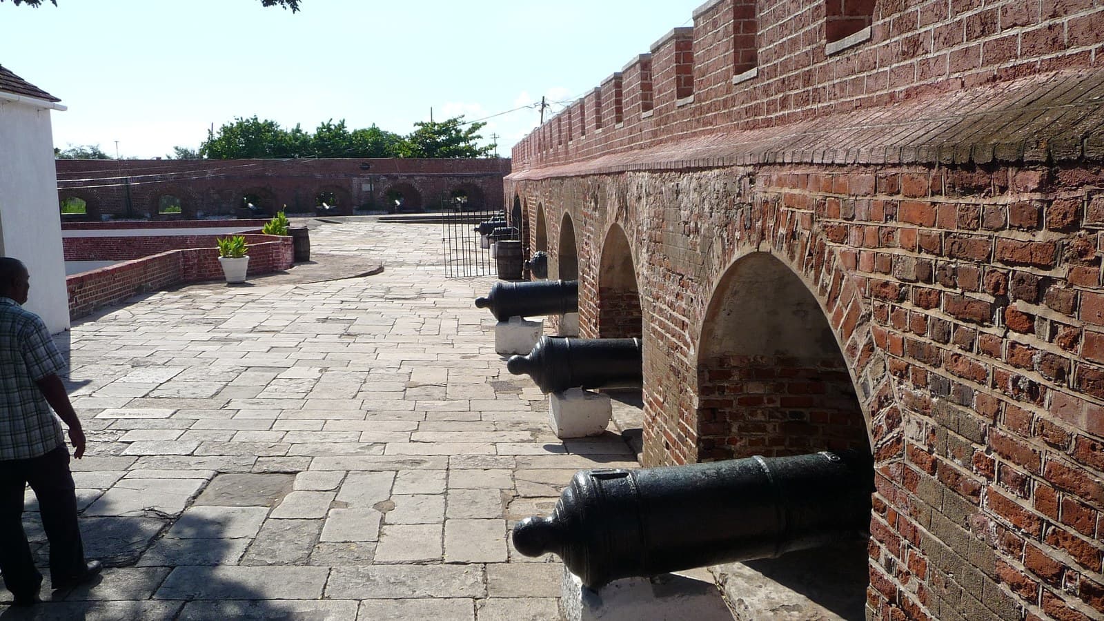 Cannons along Fort Charles at Port Royal